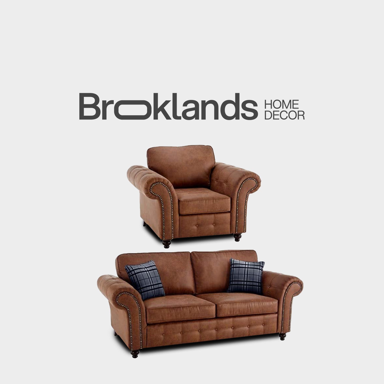 Oakland Tan Suede 3+1 Seater Sofa Set