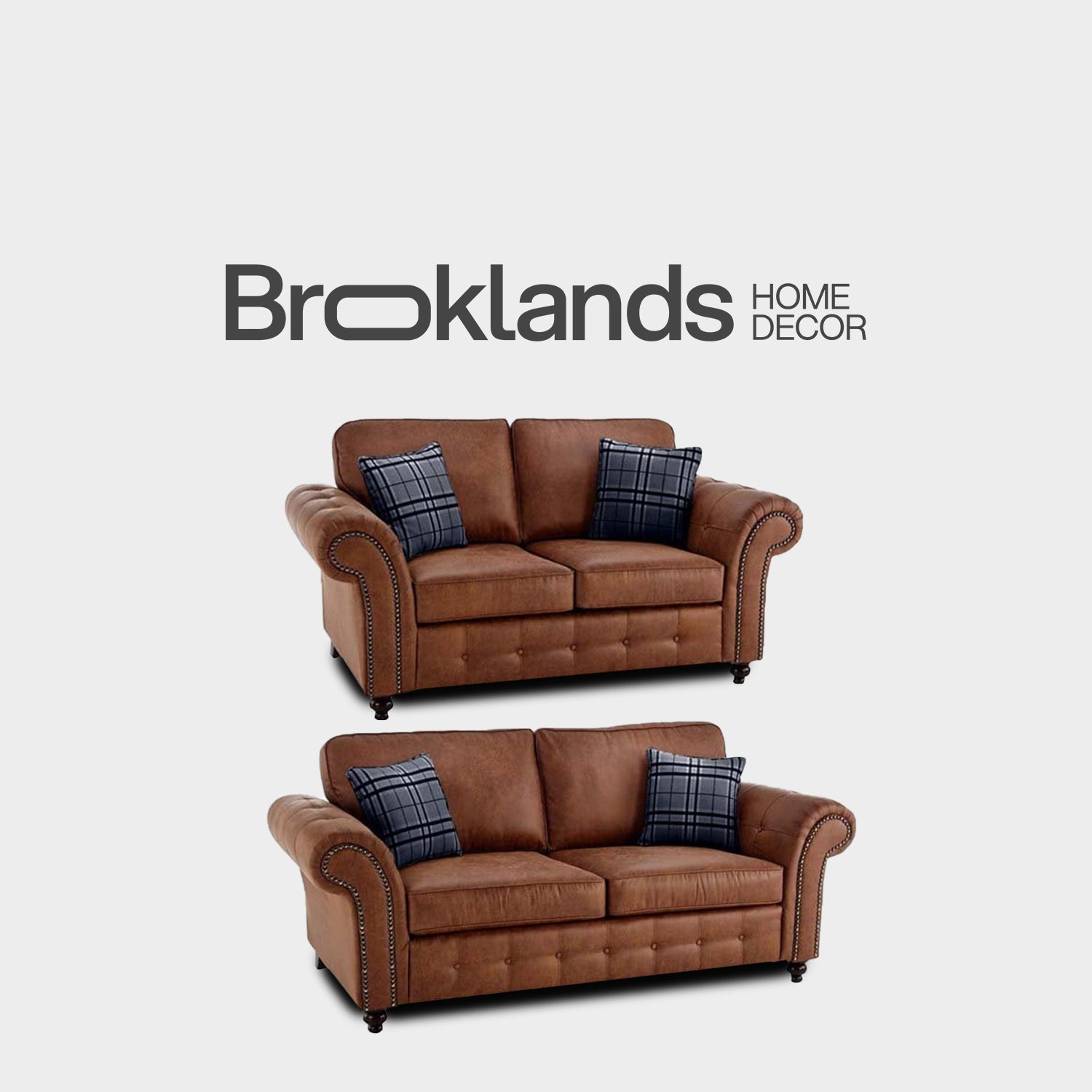 Oakland Tan Suede 3+2 Seater Sofa Set