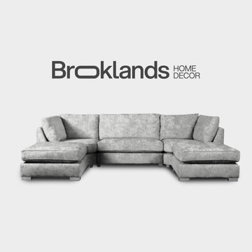 Brixton U Shape Sofa Silver