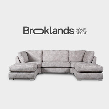 Bishop U Shape Sofa Luxe Chenille Truffle