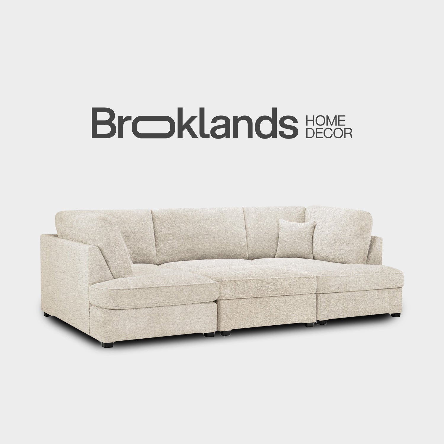 Carnaby Sofa Beige Boucle U Shape Corner