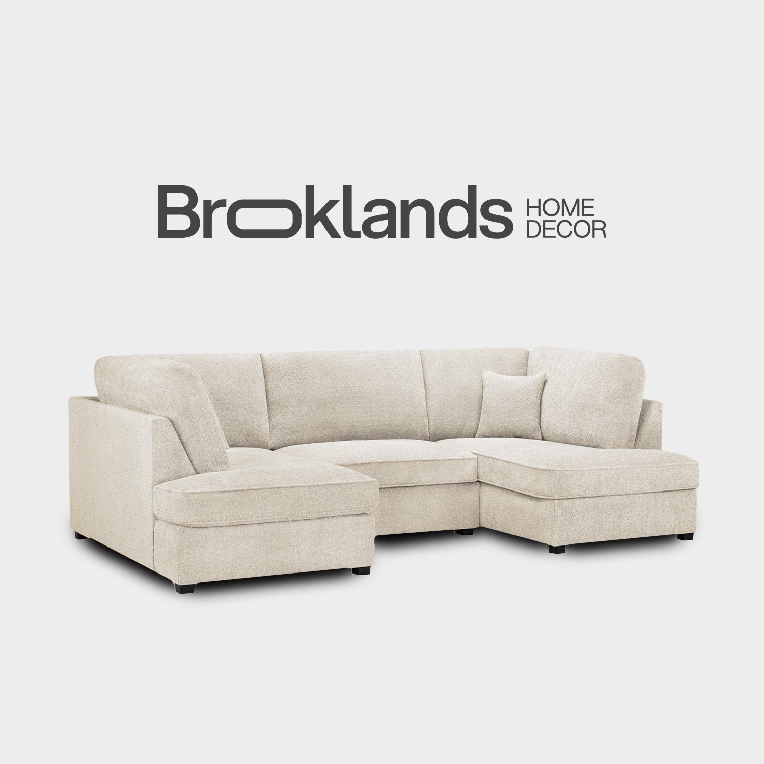 Carnaby Sofa Beige Boucle U Shape Corner