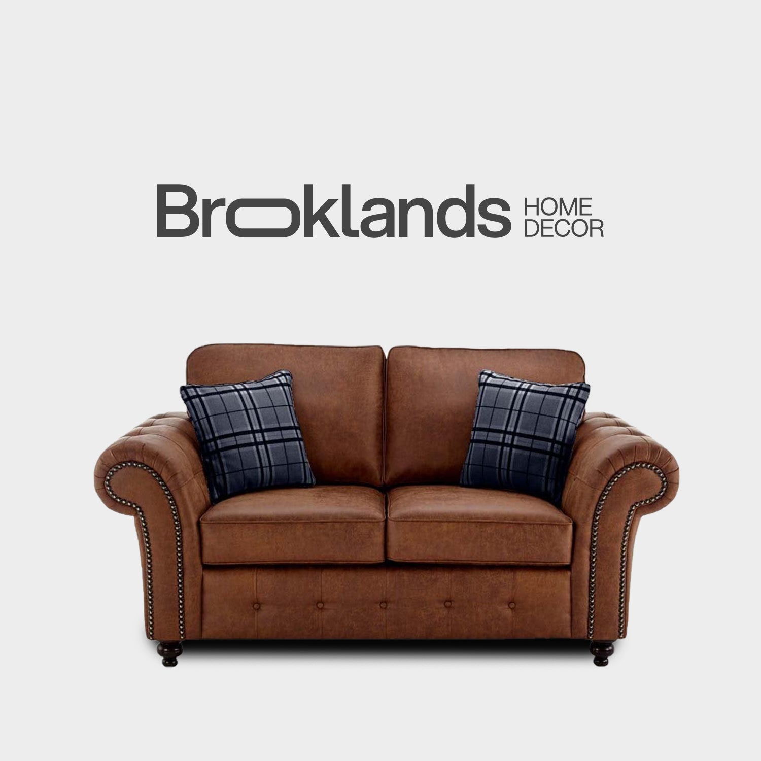 Oakland Tan Suede 2 Seater Sofa