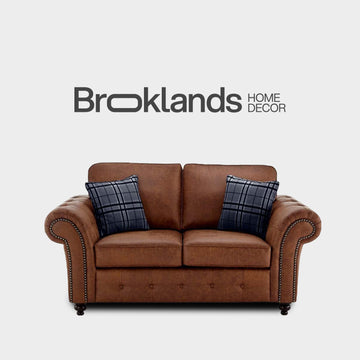 Oakland Tan Suede 2 Seater Sofa