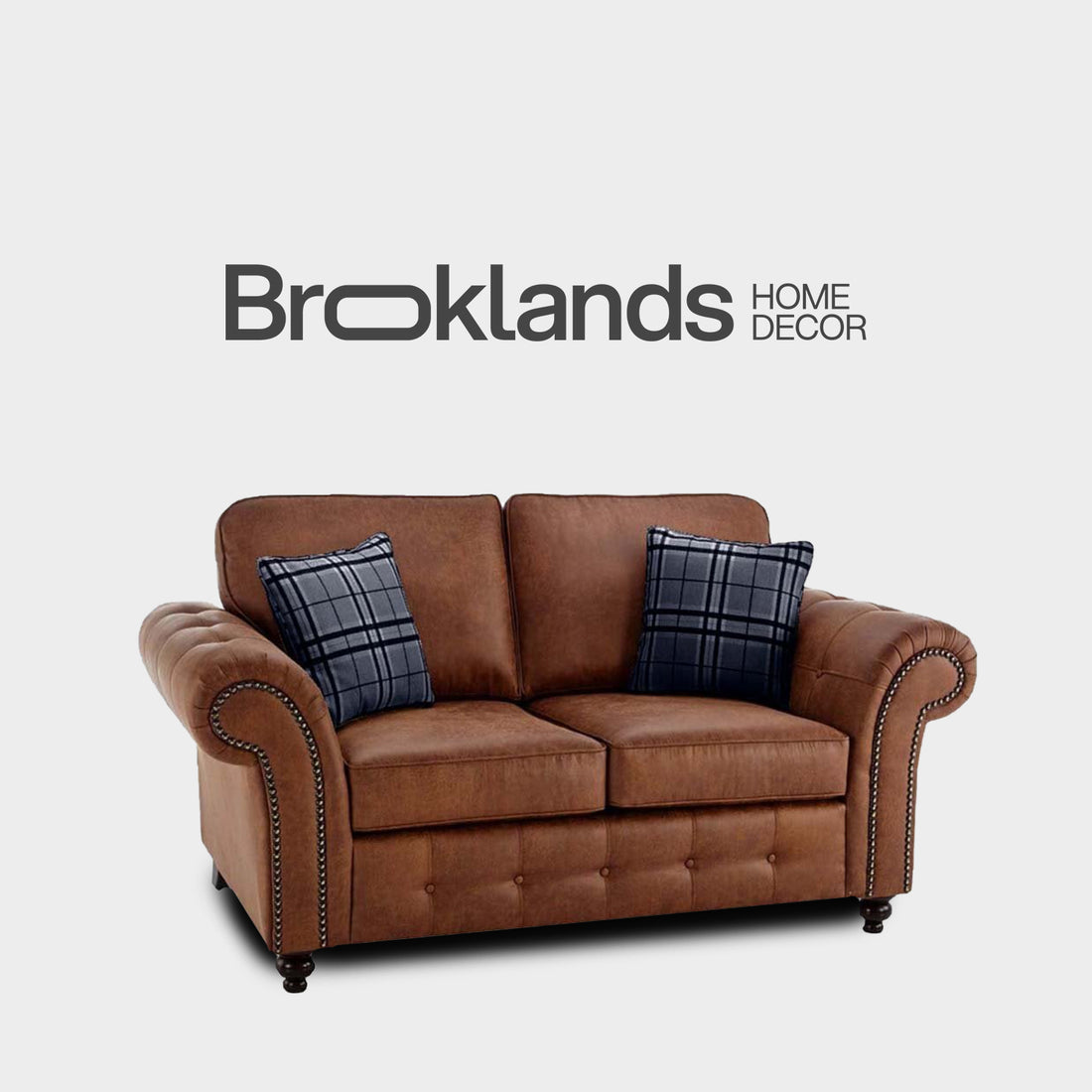 Oakland Tan Suede 2 Seater Sofa