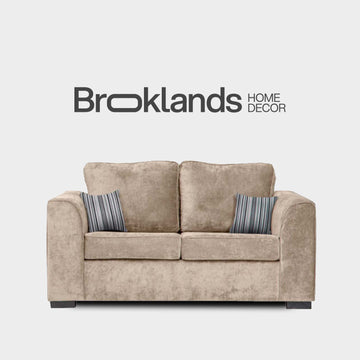 Nancy Beige Fabric 2 Seater Sofa