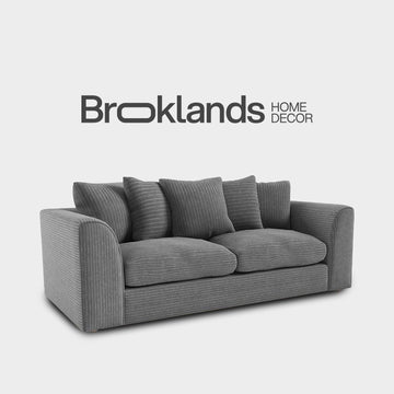 Byron Grey Fabric 3 Seater Sofa