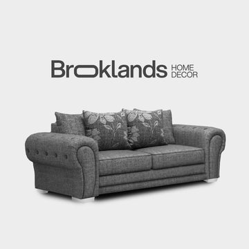 Malmo Grey Fabric 3 Seater Sofa