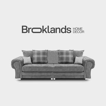 Verona Scatter Grey Fabric 4 Seater Sofa