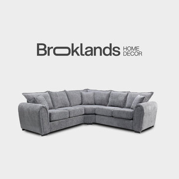 Camden Grey Enzo Fabric Corner Sofa