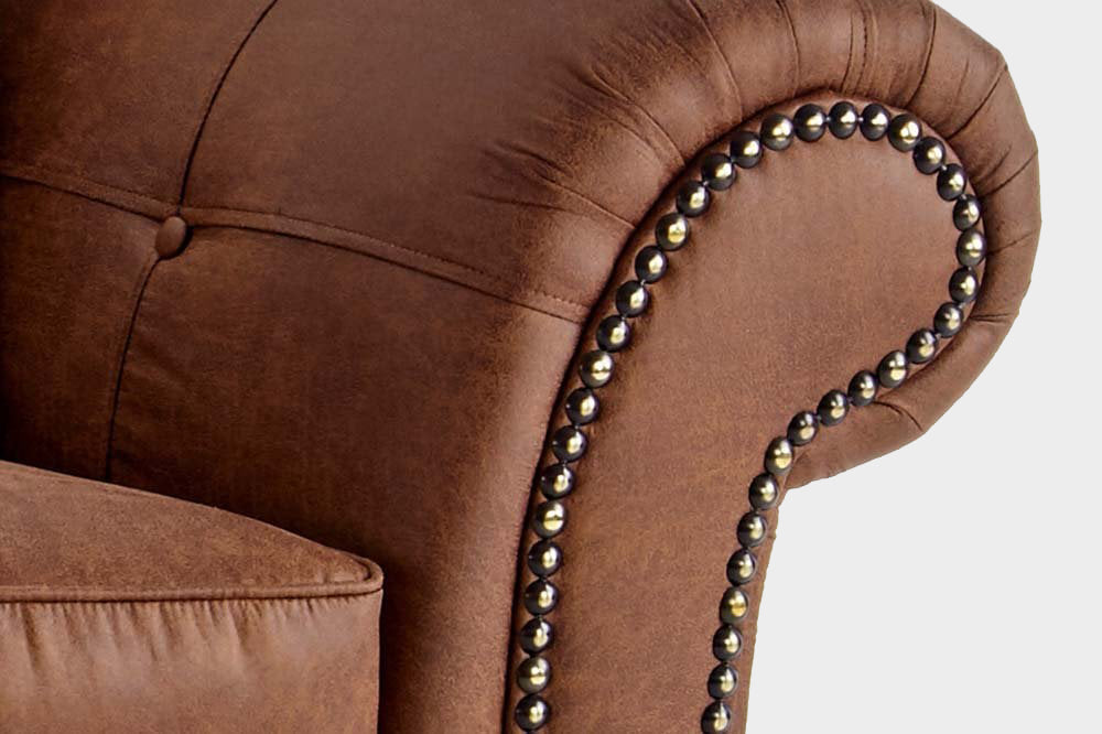 Oakland Tan Suede 2 Seater Sofa
