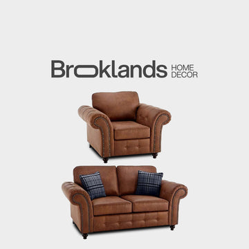 Oakland Tan Suede 2+1 Seater Sofa Set