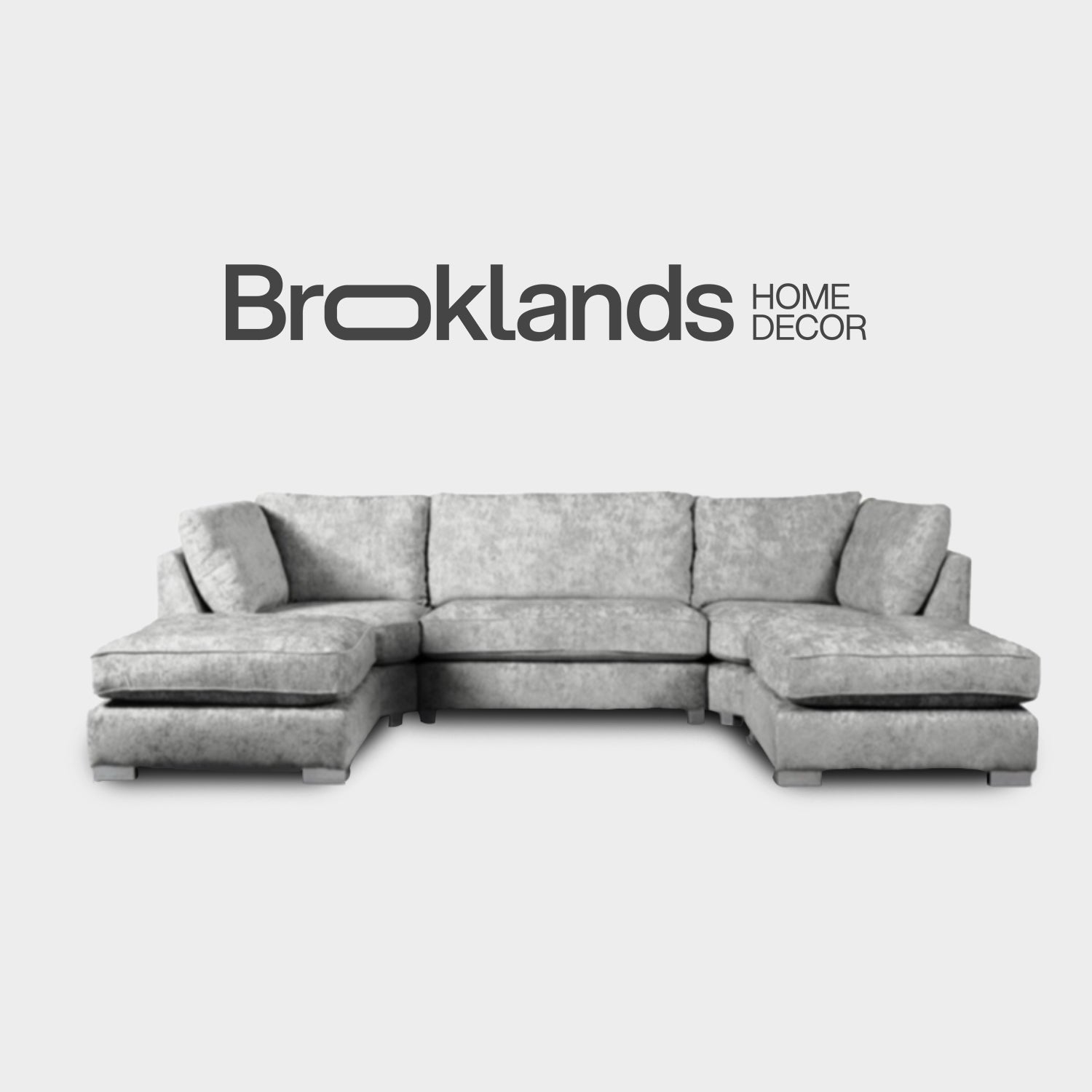 Brixton U Shape Sofa Silver