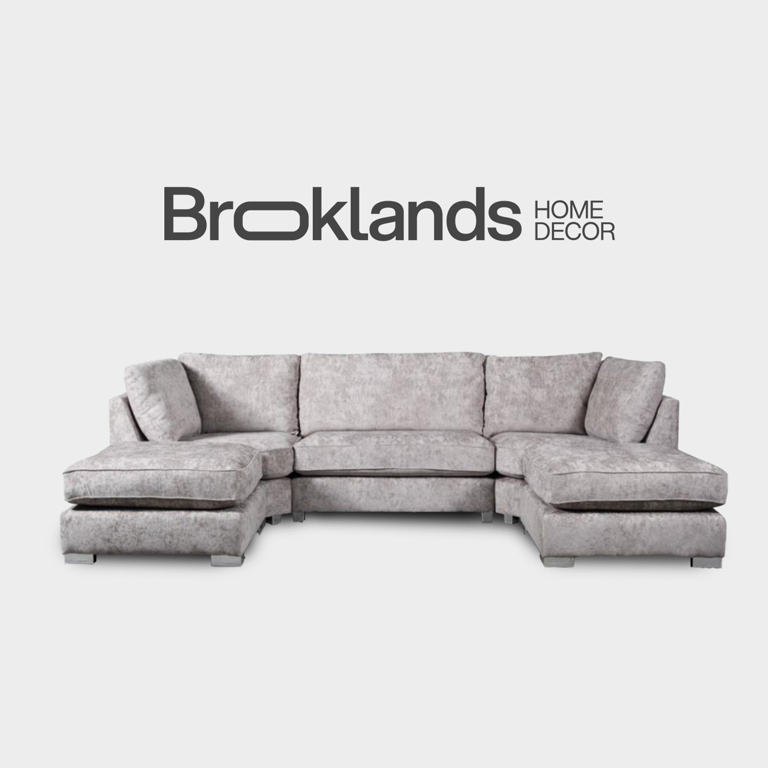 Bishop U Shape Sofa Luxe Chenille Truffle