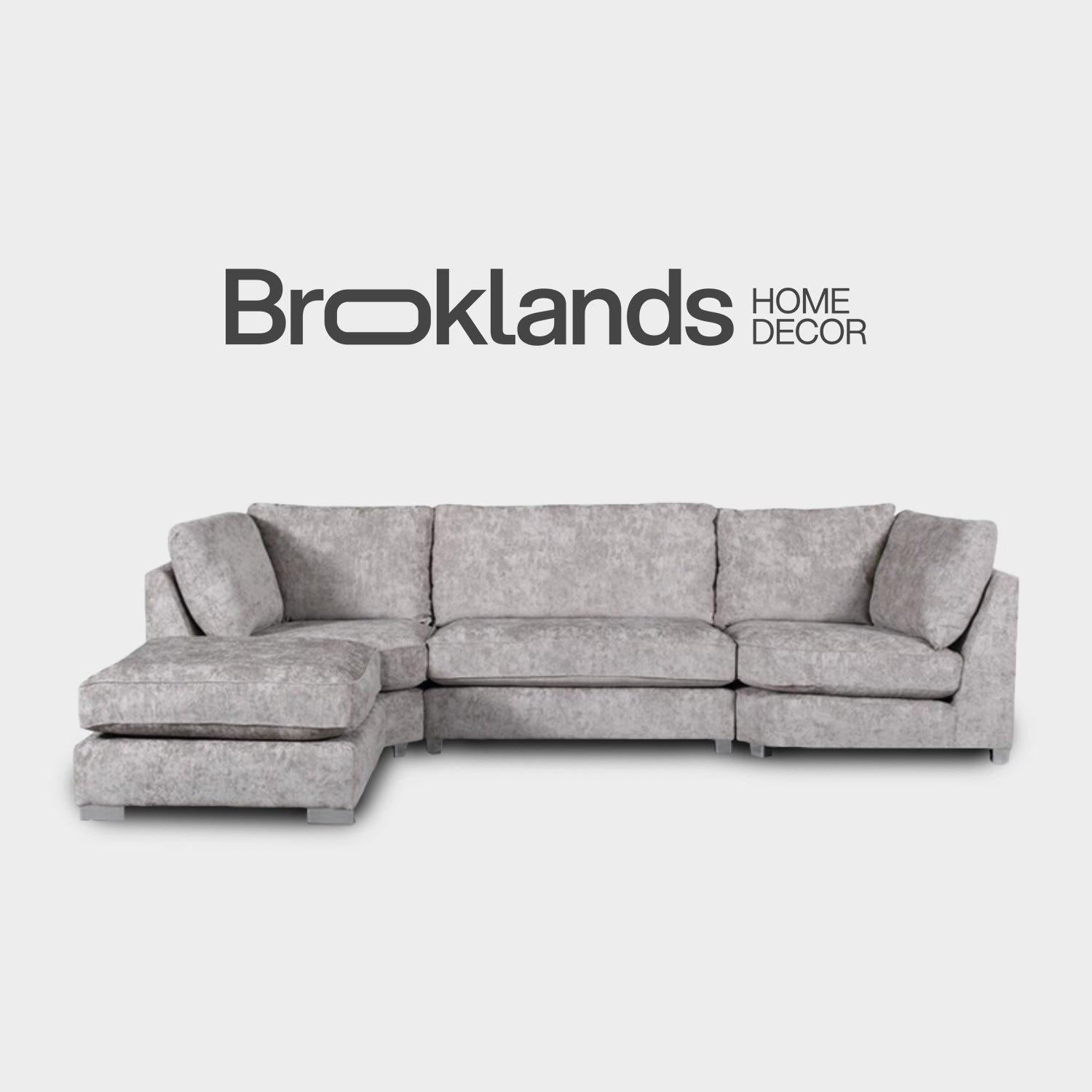 Bishop U Shape Sofa Luxe Chenille Truffle