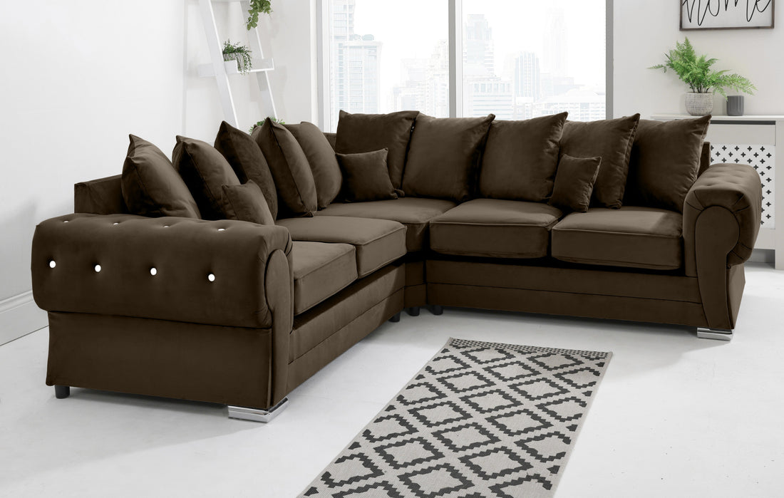 Verona Plush Corner Scatterback + Diamonds - reference view 1