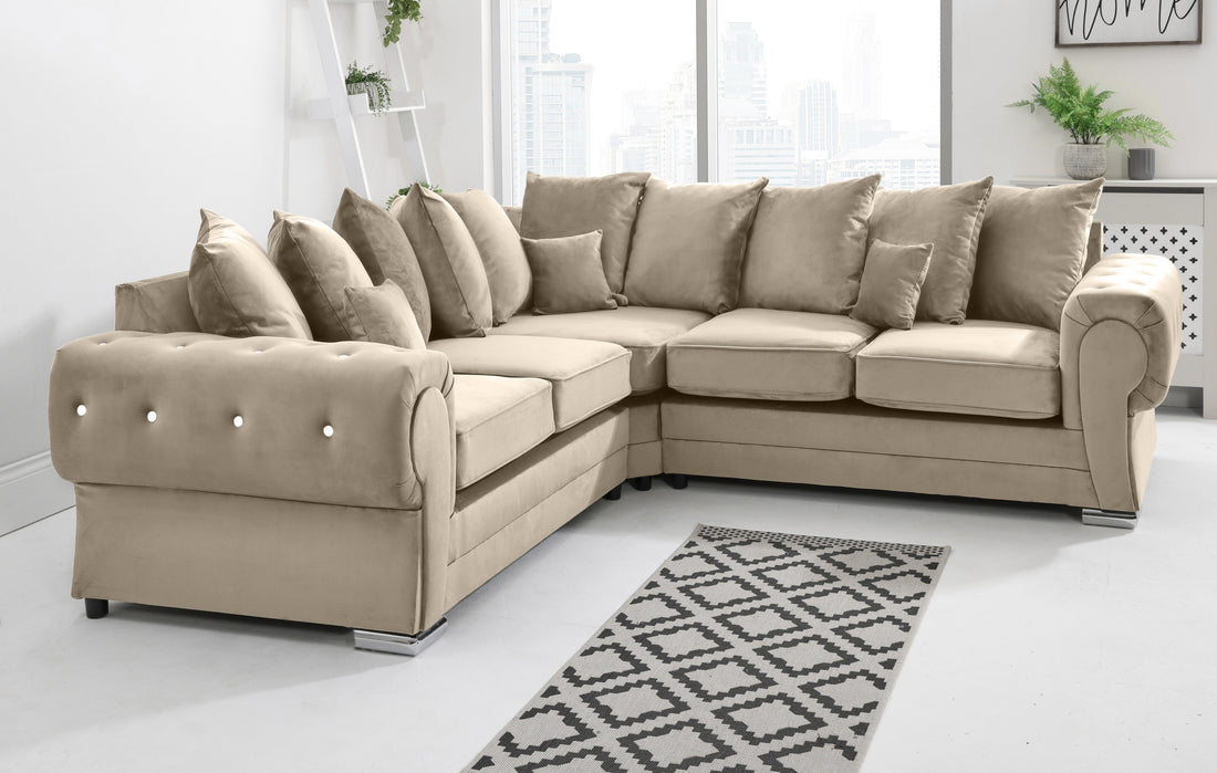 Verona Plush Corner Scatterback + Diamonds - reference view 1