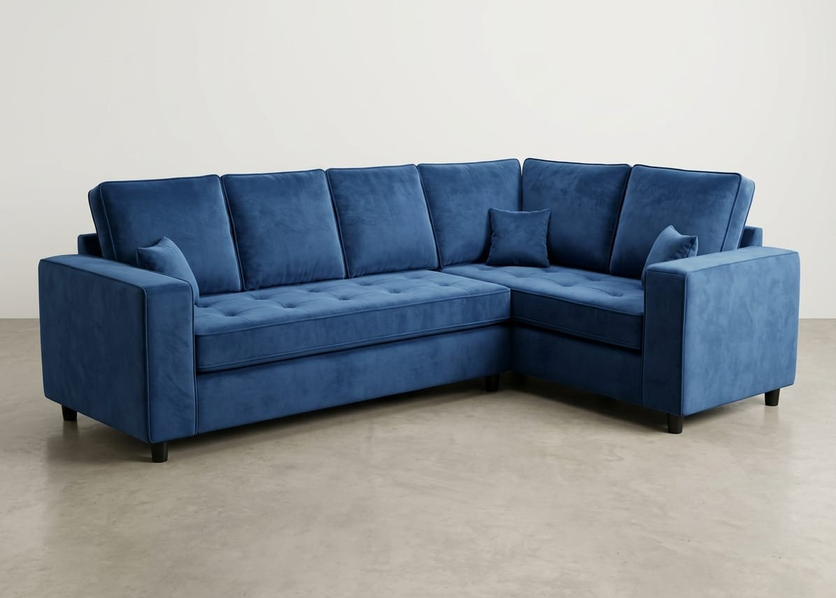 Orion Velvet Corner Sofa 3C1 - reference view 1