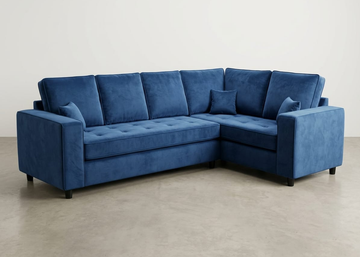 Orion Velvet Corner Sofa 3C1 - reference view 1