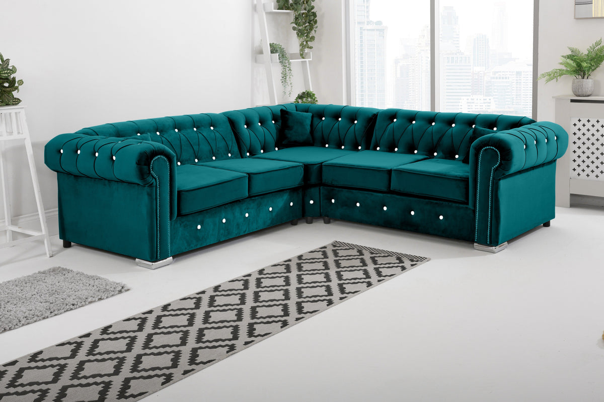 Olympia Chesterfield With Diamond - Corner - reference view 2