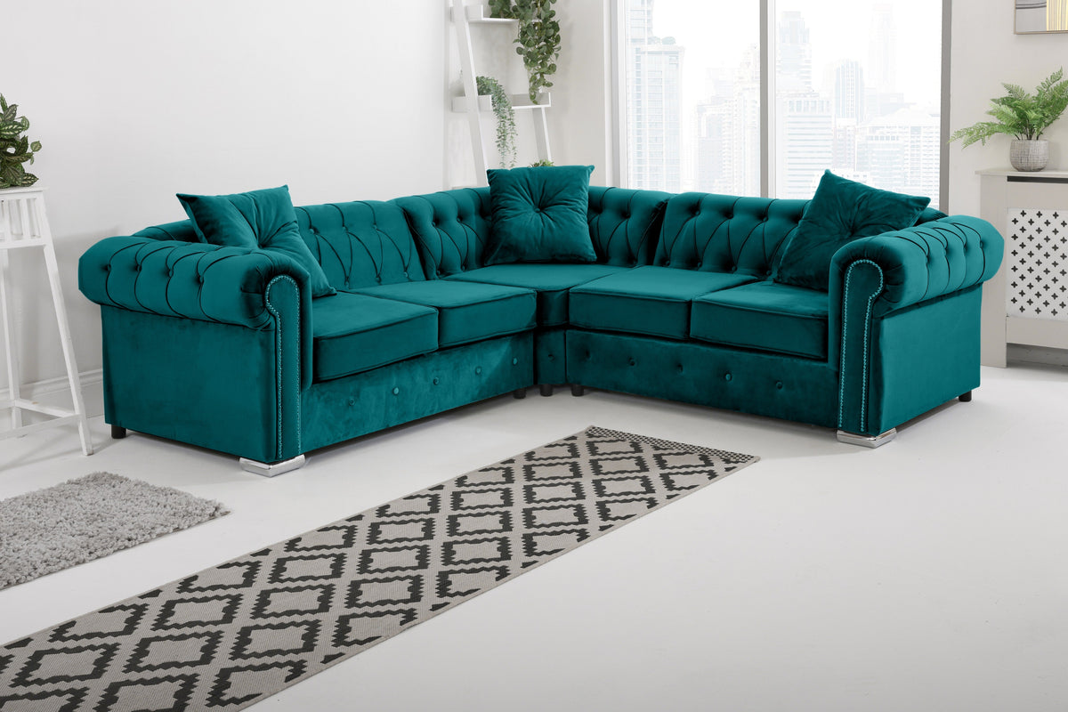 Olympia Chesterfield - Corner - Extra Cushion - reference view 3