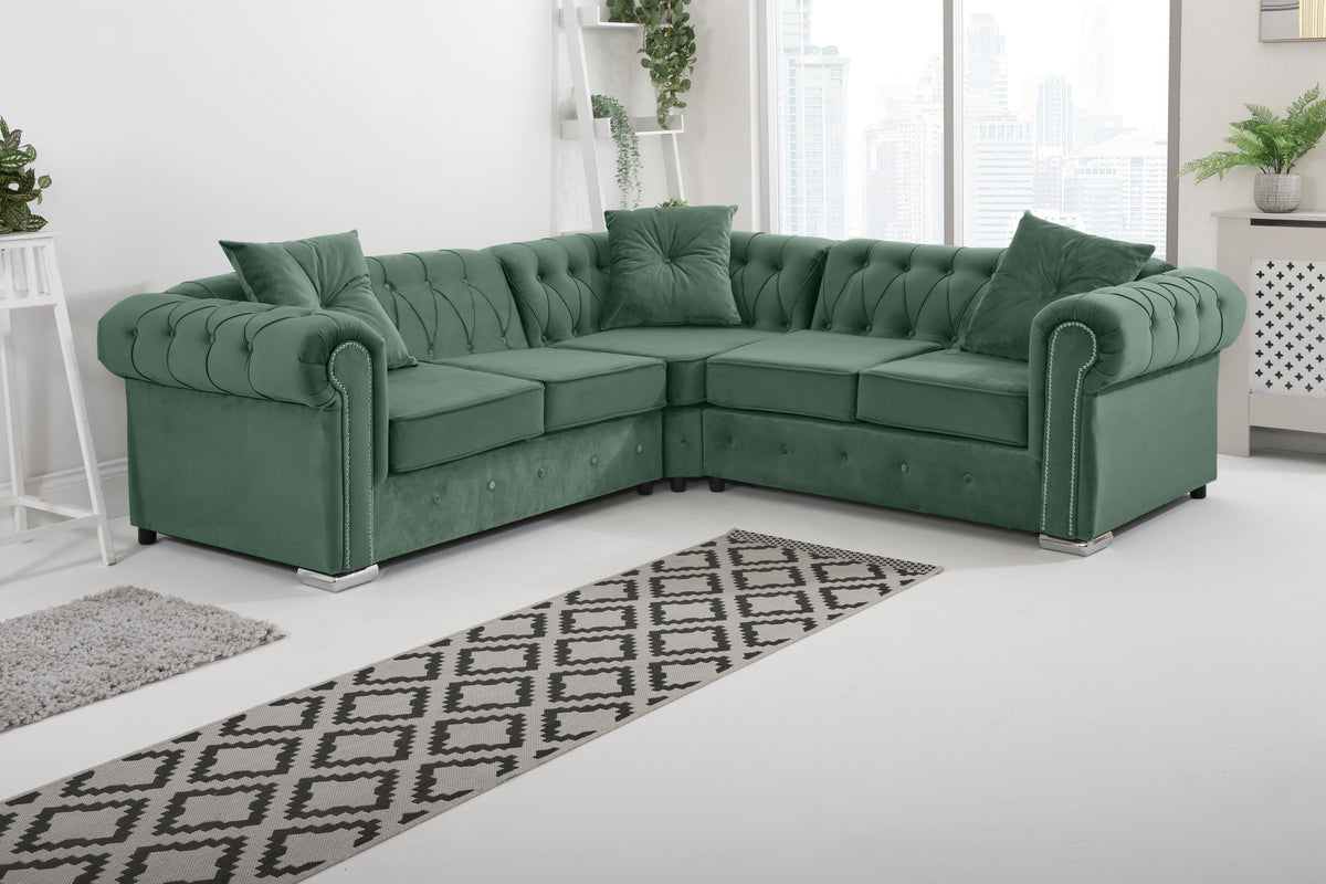 Olympia Chesterfield - Corner - Extra Cushion - reference view 9