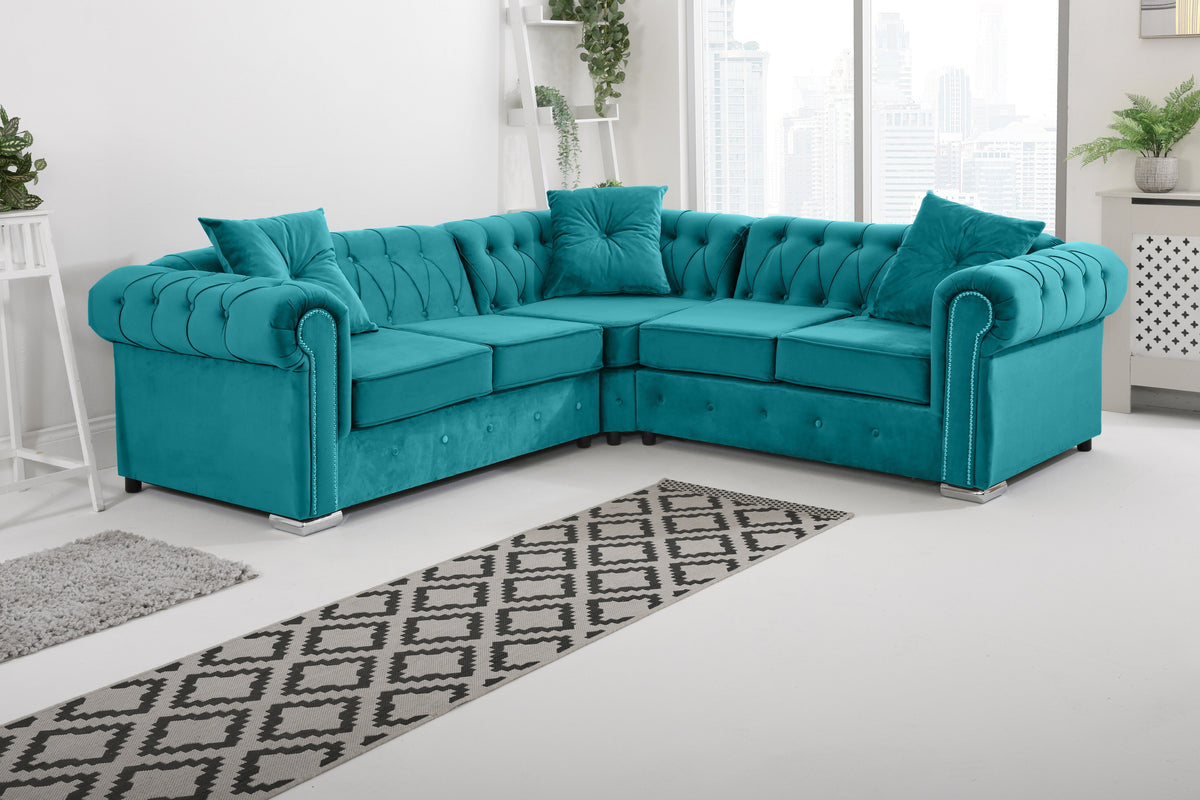 Olympia Chesterfield - Corner - Extra Cushion - reference view 6