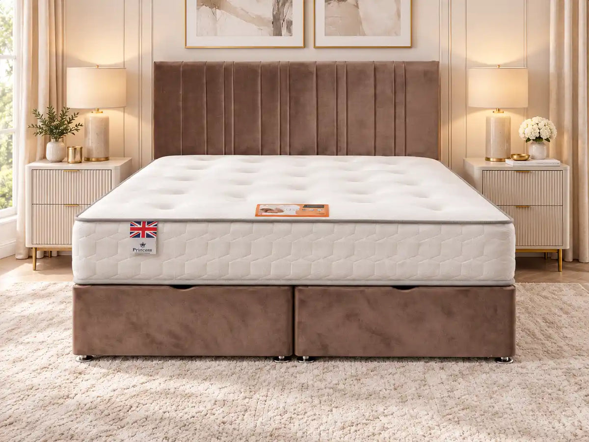 Sky Ottoman Storage Bed + Princess Mattress