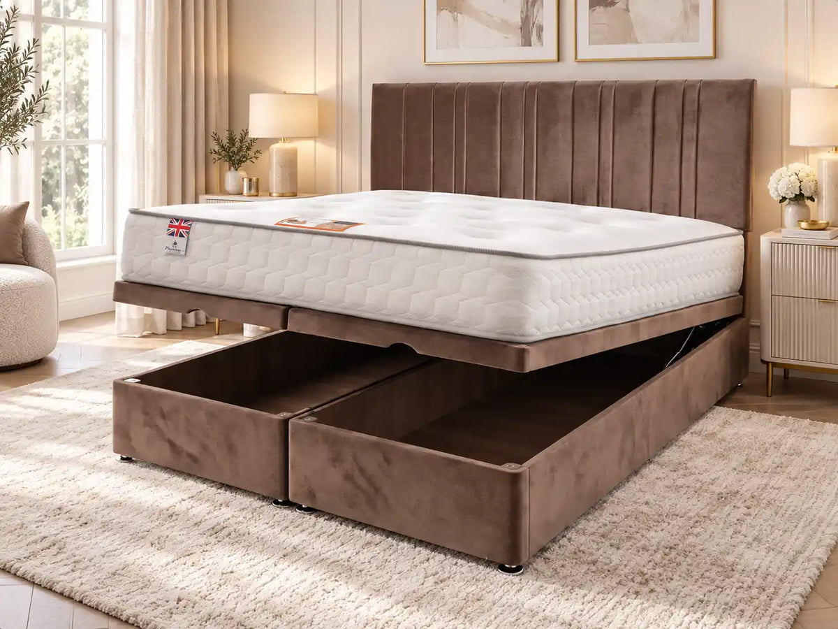 Sky Ottoman Storage Bed + Princess Mattress