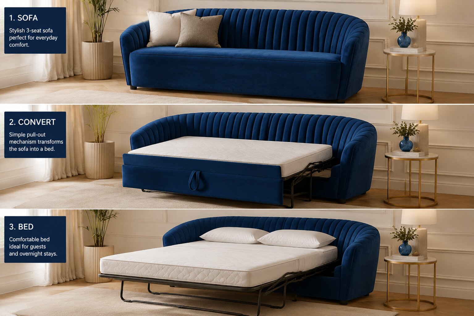 Alice Three Seat Sofa