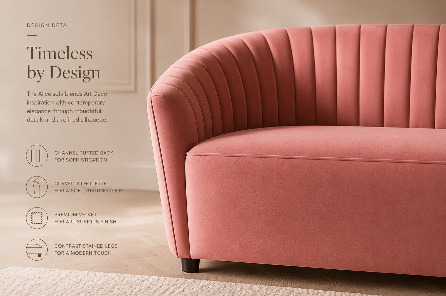 Alice Two Seat Sofa