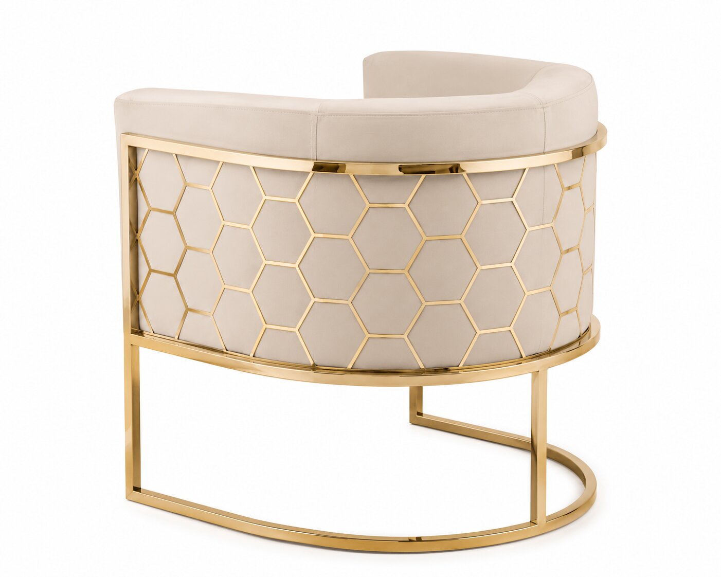 Alveare Tub Chair Brass