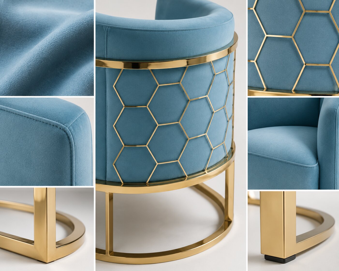 Alveare Tub Chair Brass