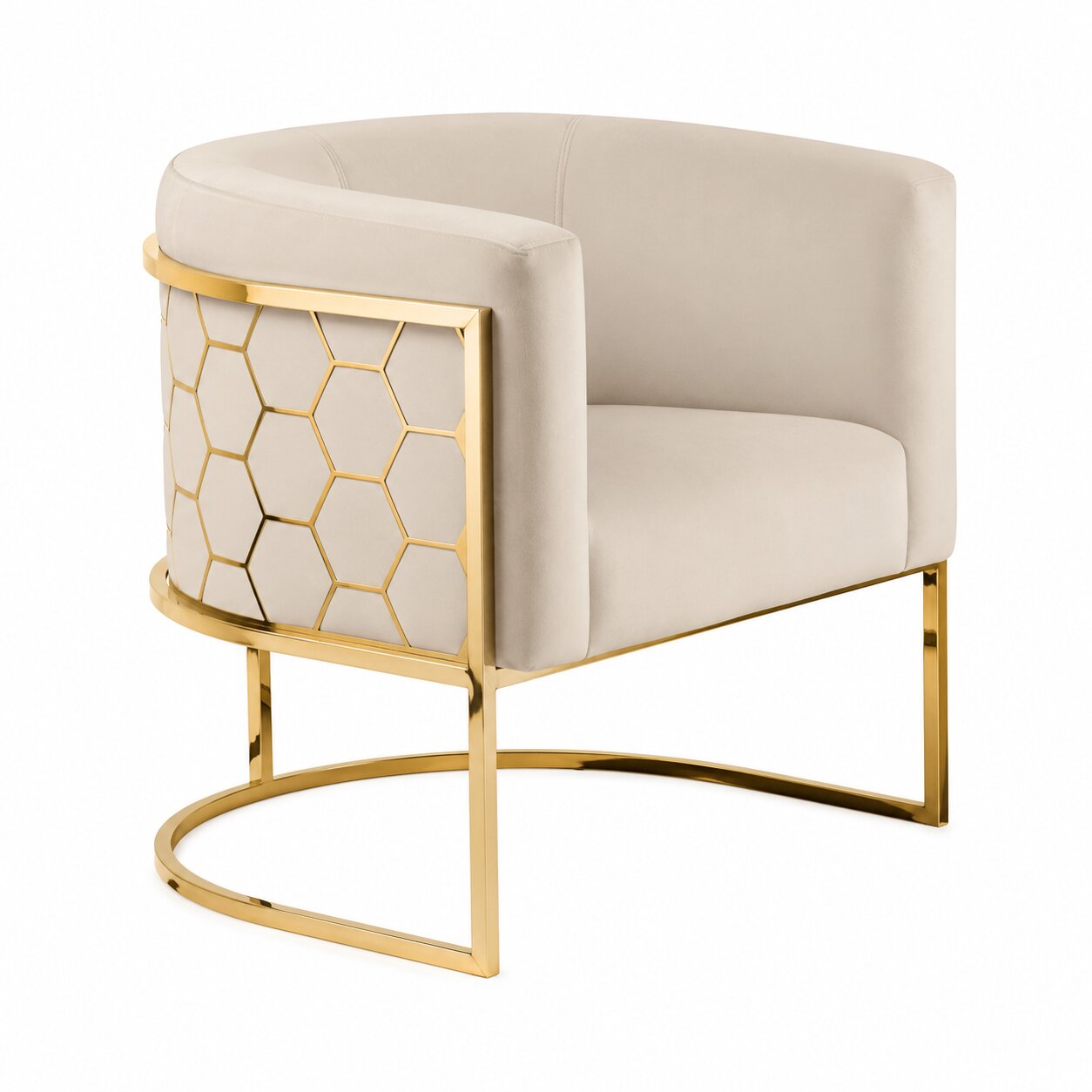 Alveare Tub Chair Brass