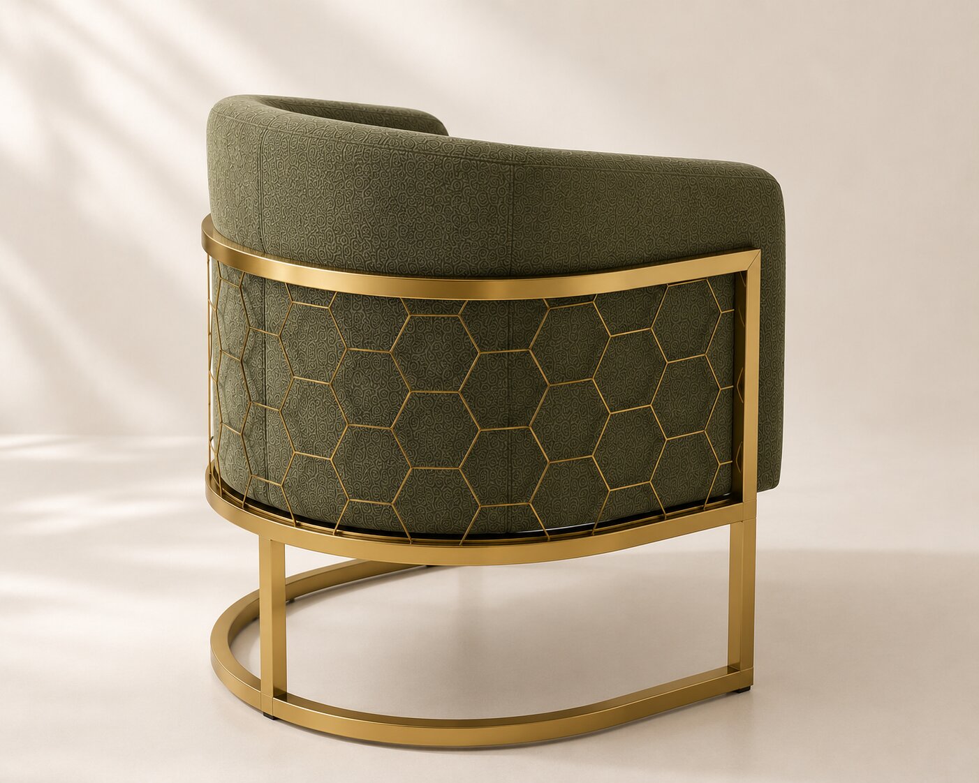 Alveare Tub Chair Brass