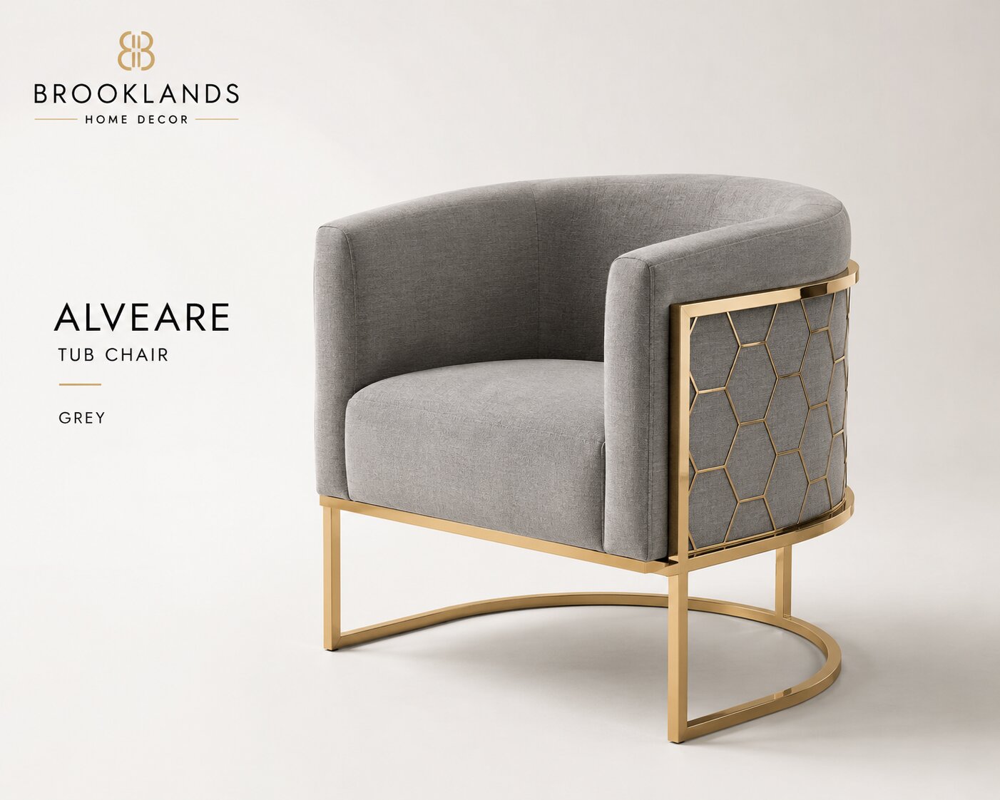 Alveare Tub Chair Brass