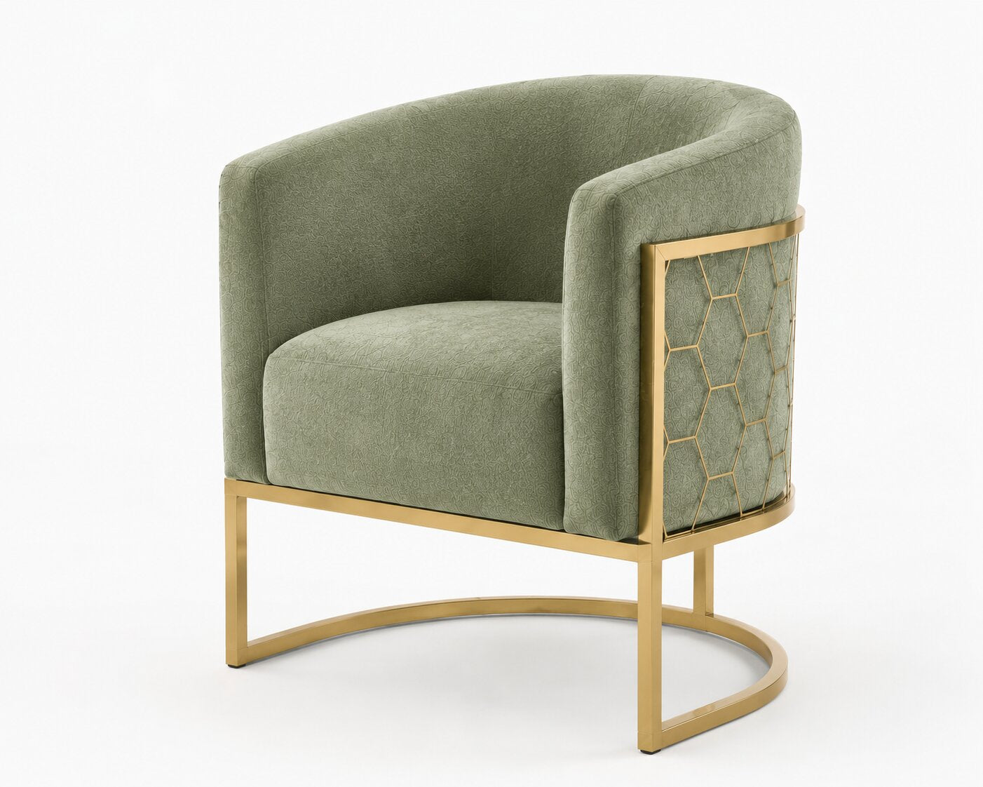 Alveare Tub Chair Brass