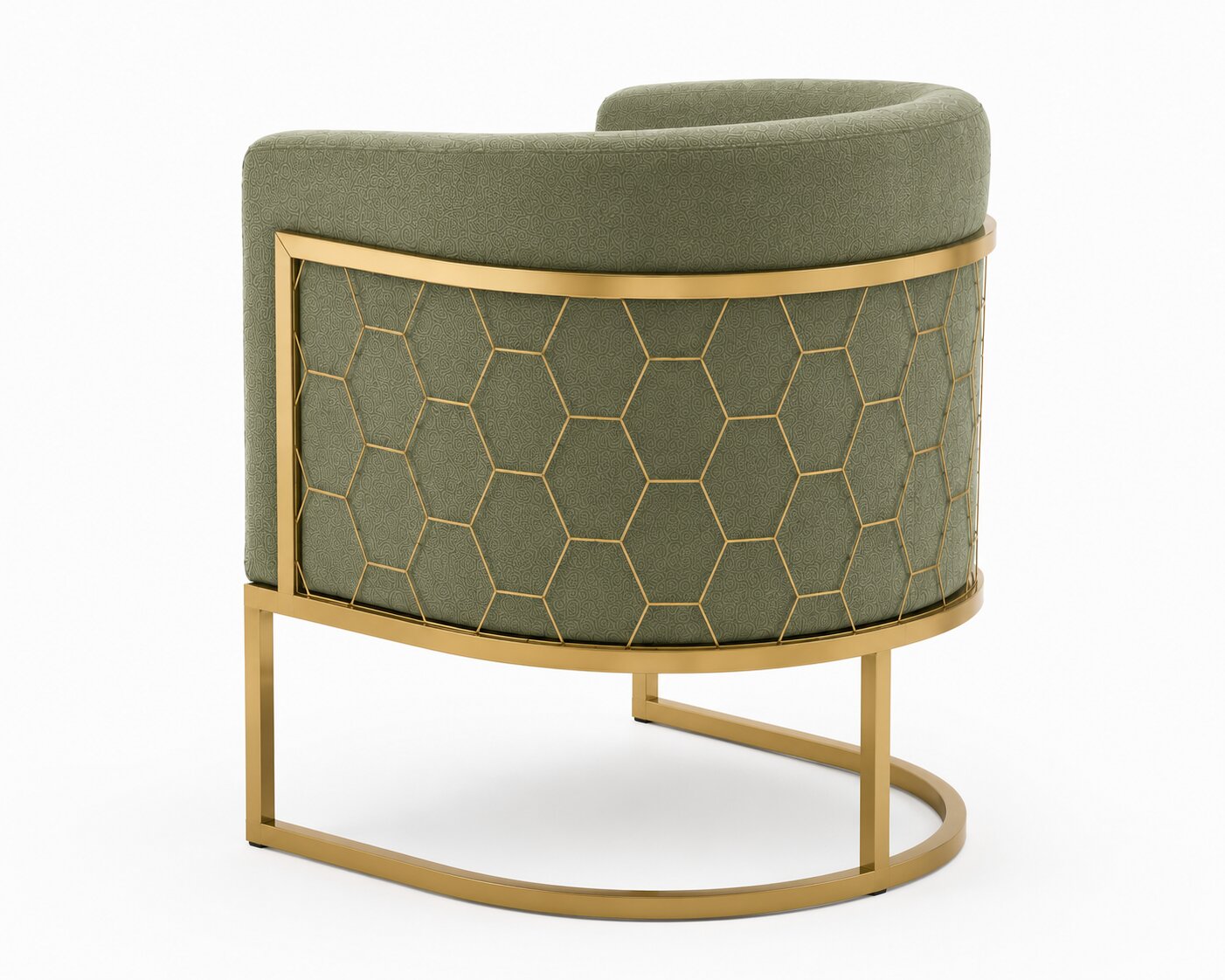 Alveare Tub Chair Brass