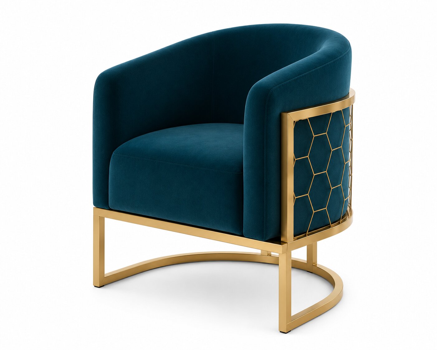 Alveare Tub Chair Brass