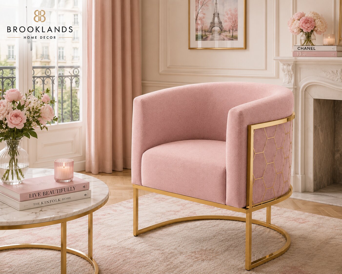 Alveare Tub Chair Brass