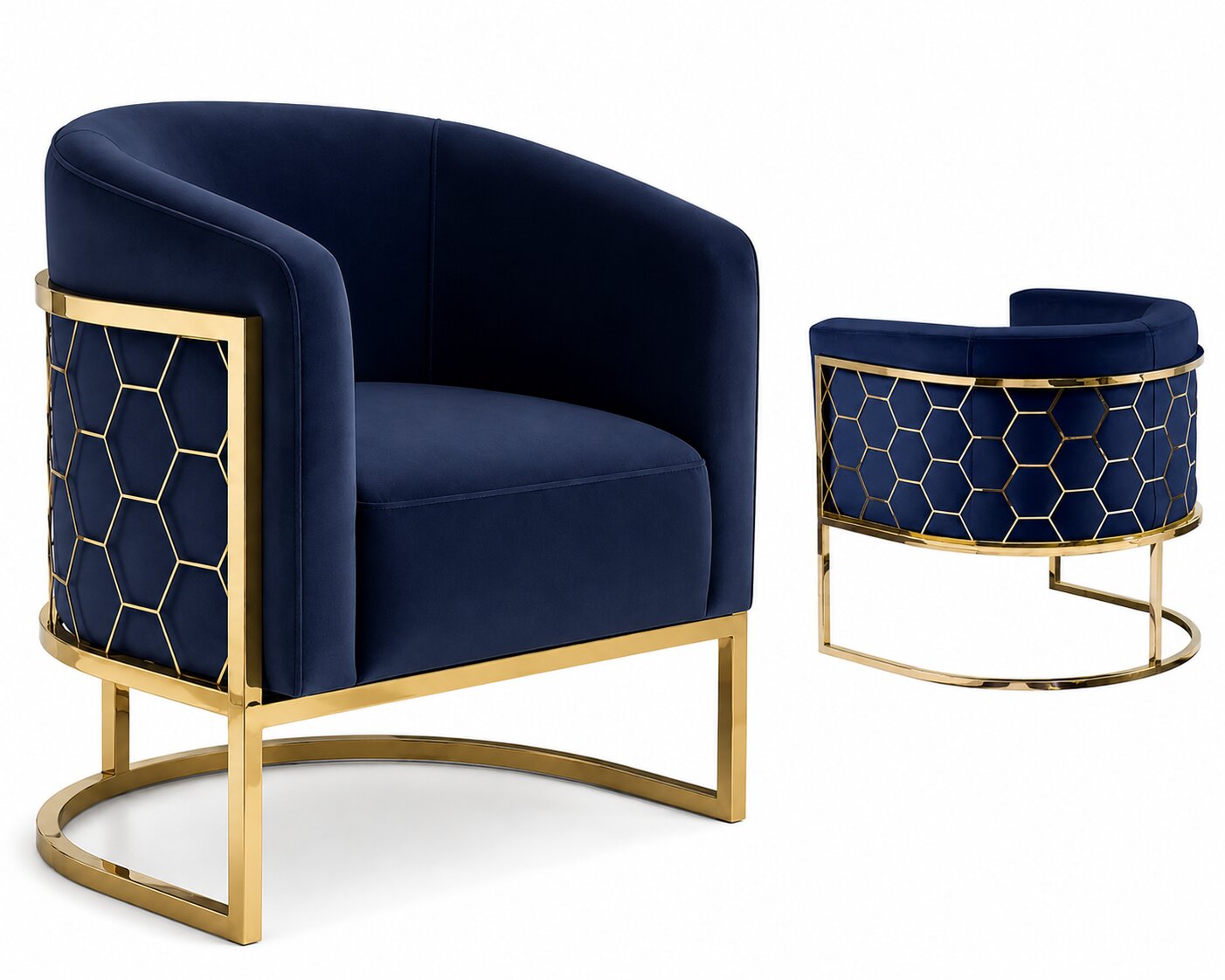 Alveare Tub Chair Brass