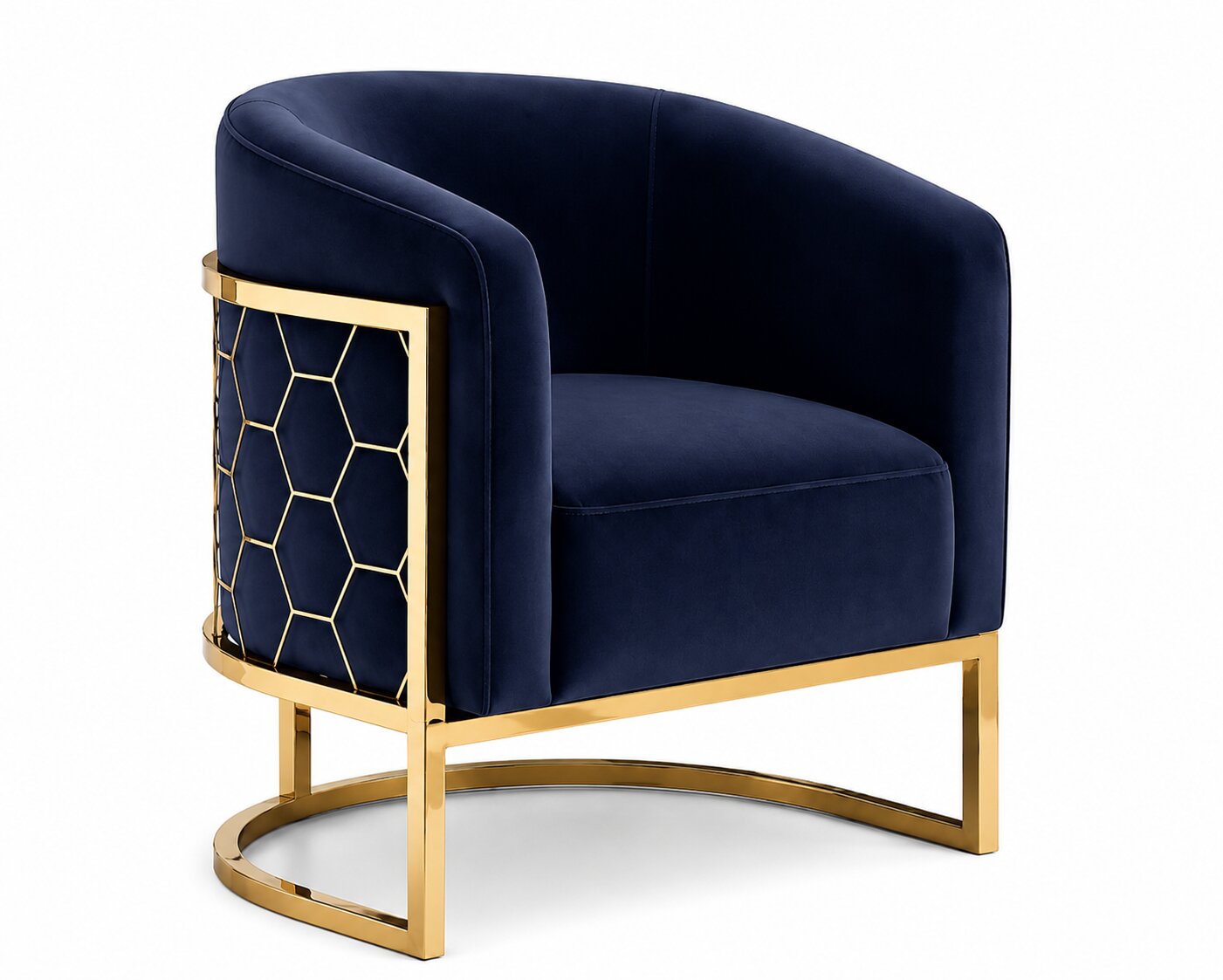Alveare Tub Chair Brass