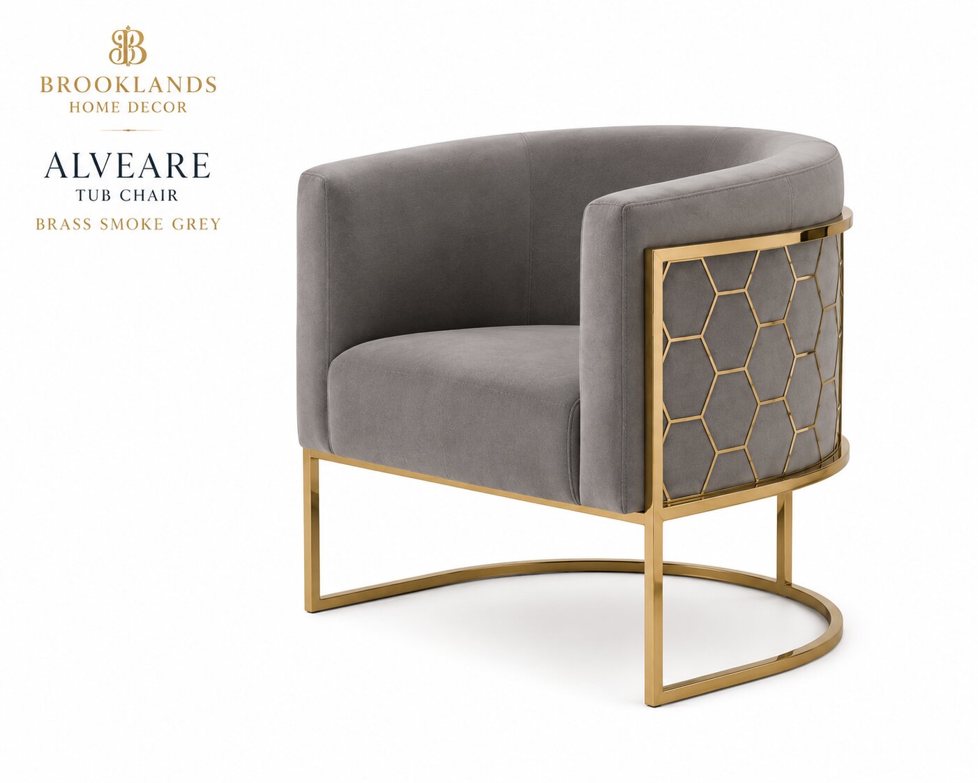 Alveare Tub Chair Brass