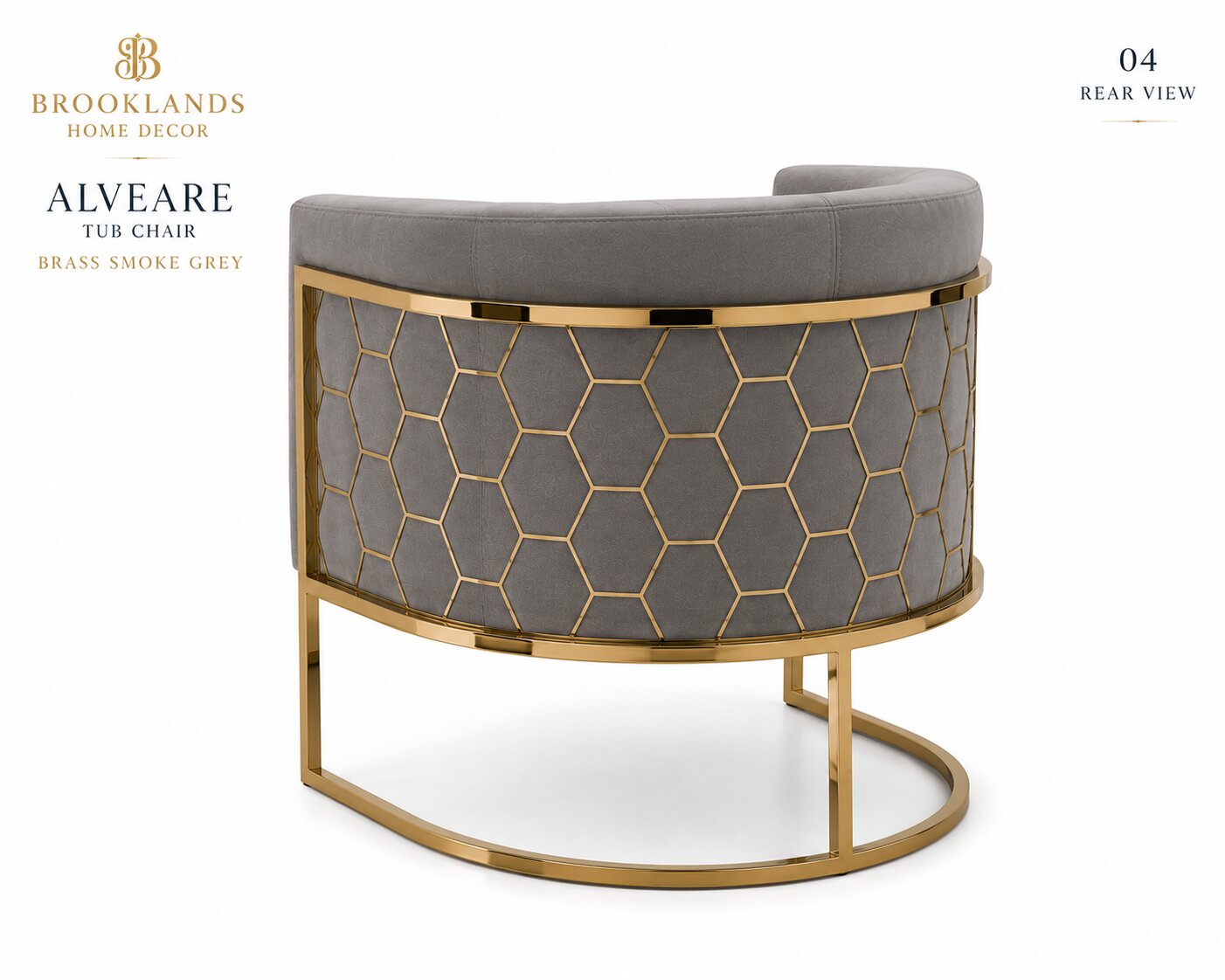Alveare Tub Chair Brass