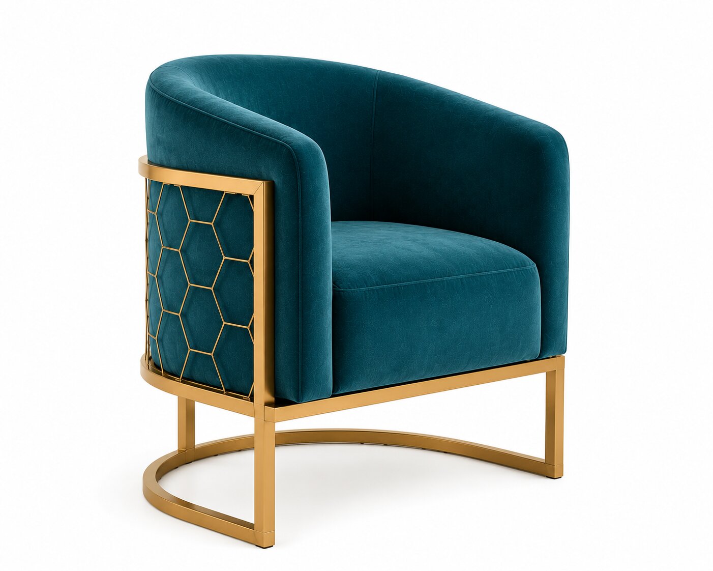 Alveare Tub Chair Brass