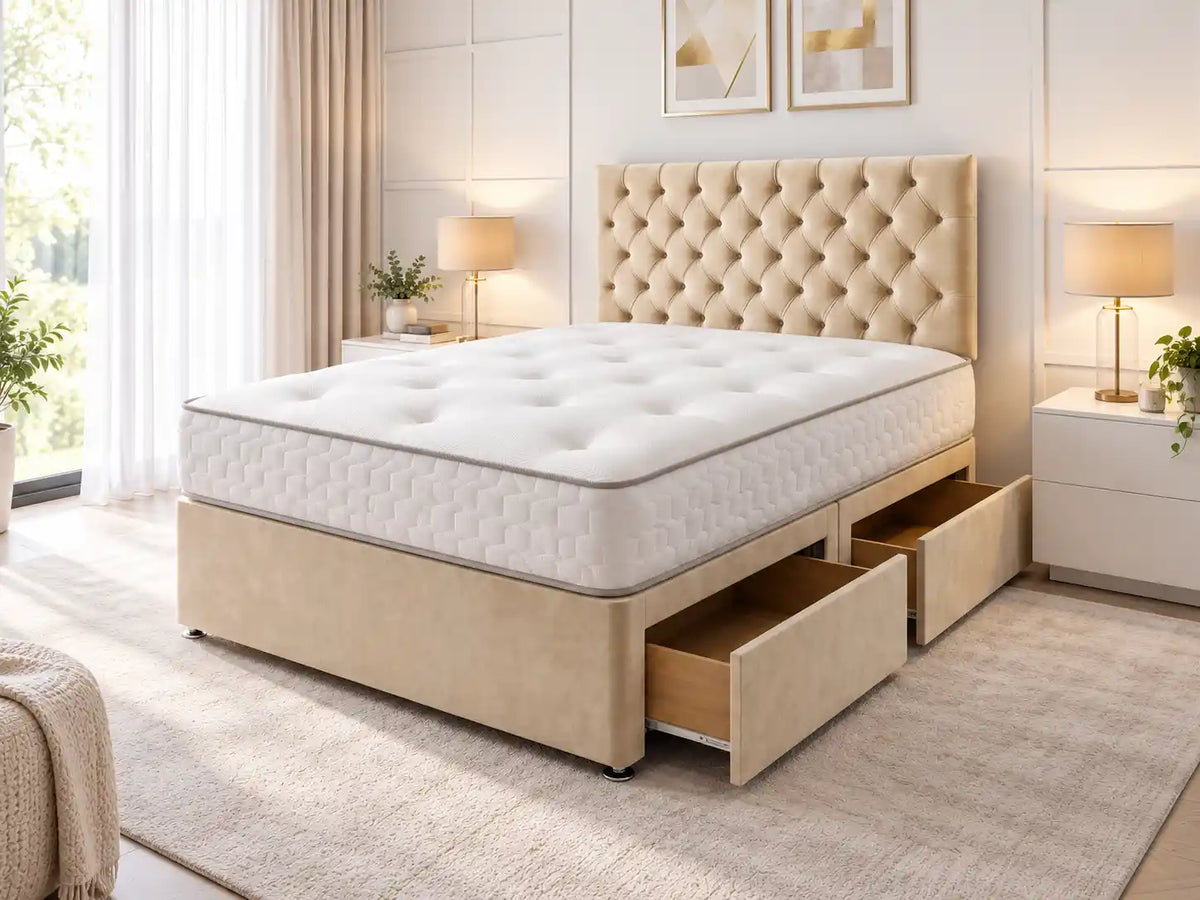 Athens Divan Bed + Princess Mattress