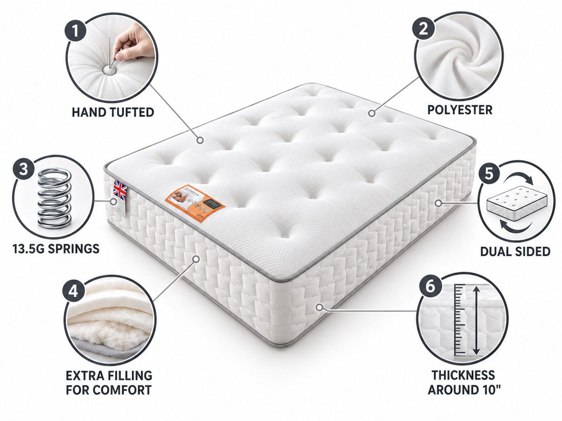Athens Divan Bed + Princess Mattress