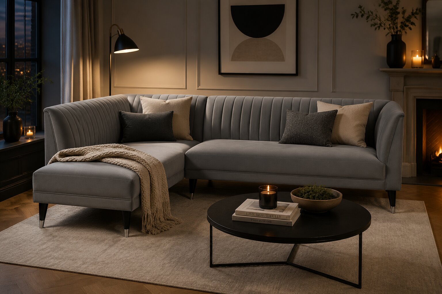 Baxter Left Hand Corner Sofa
