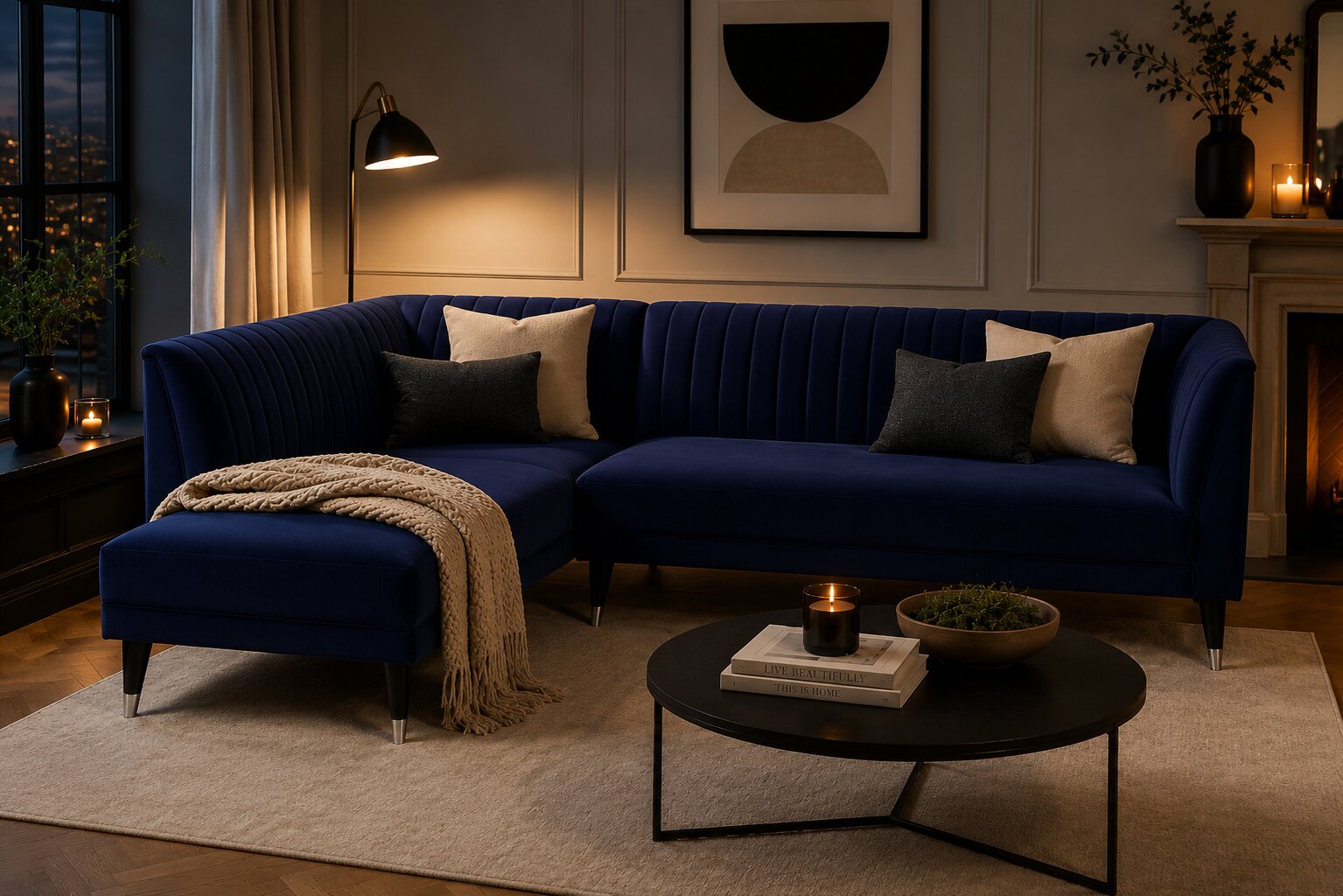 Baxter Left Hand Corner Sofa