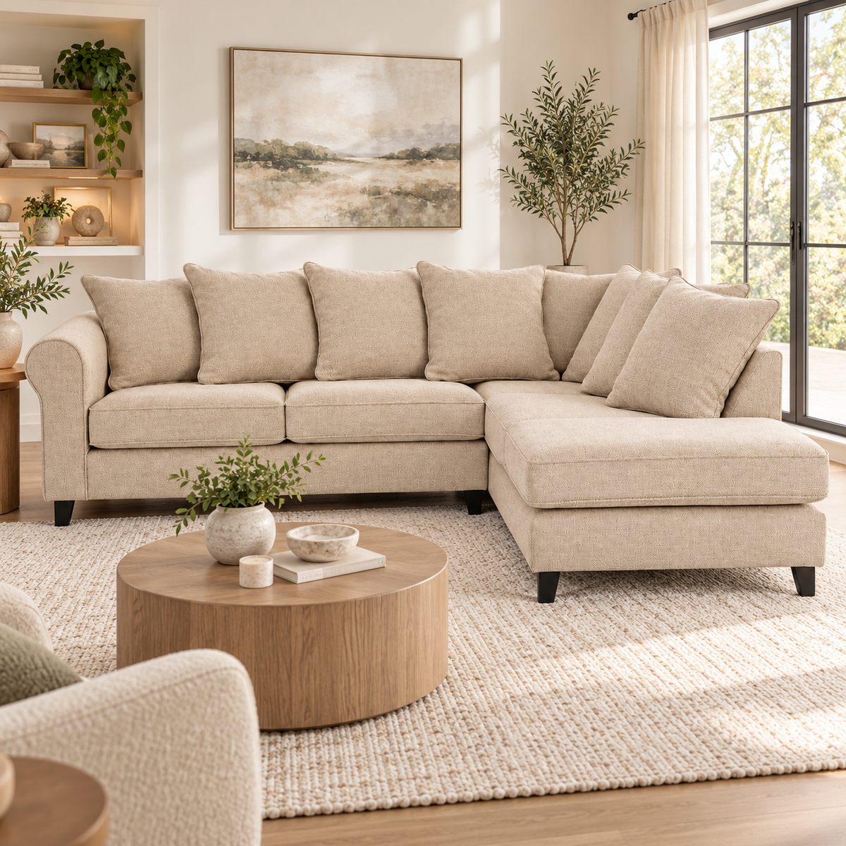 Belluno Right-Facing Scatterback Lounge